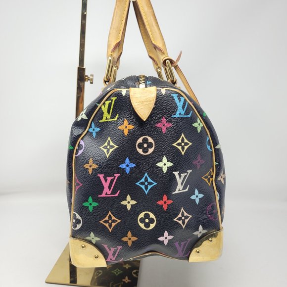 Louis Vuitton Speedy Handbag Multicolor Black 30 - Picture 12 of 12